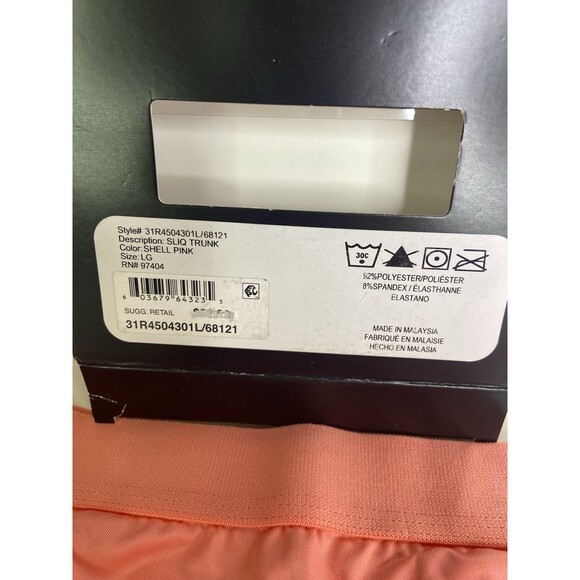 2xist Sexy Sliq Low Rise Trunk Boxer Briefs Underwear Shell Pink Mens Size L - Picture 5 of 5